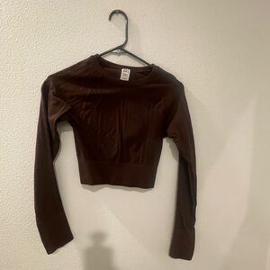 Exercise Crop Long Sleeve Top